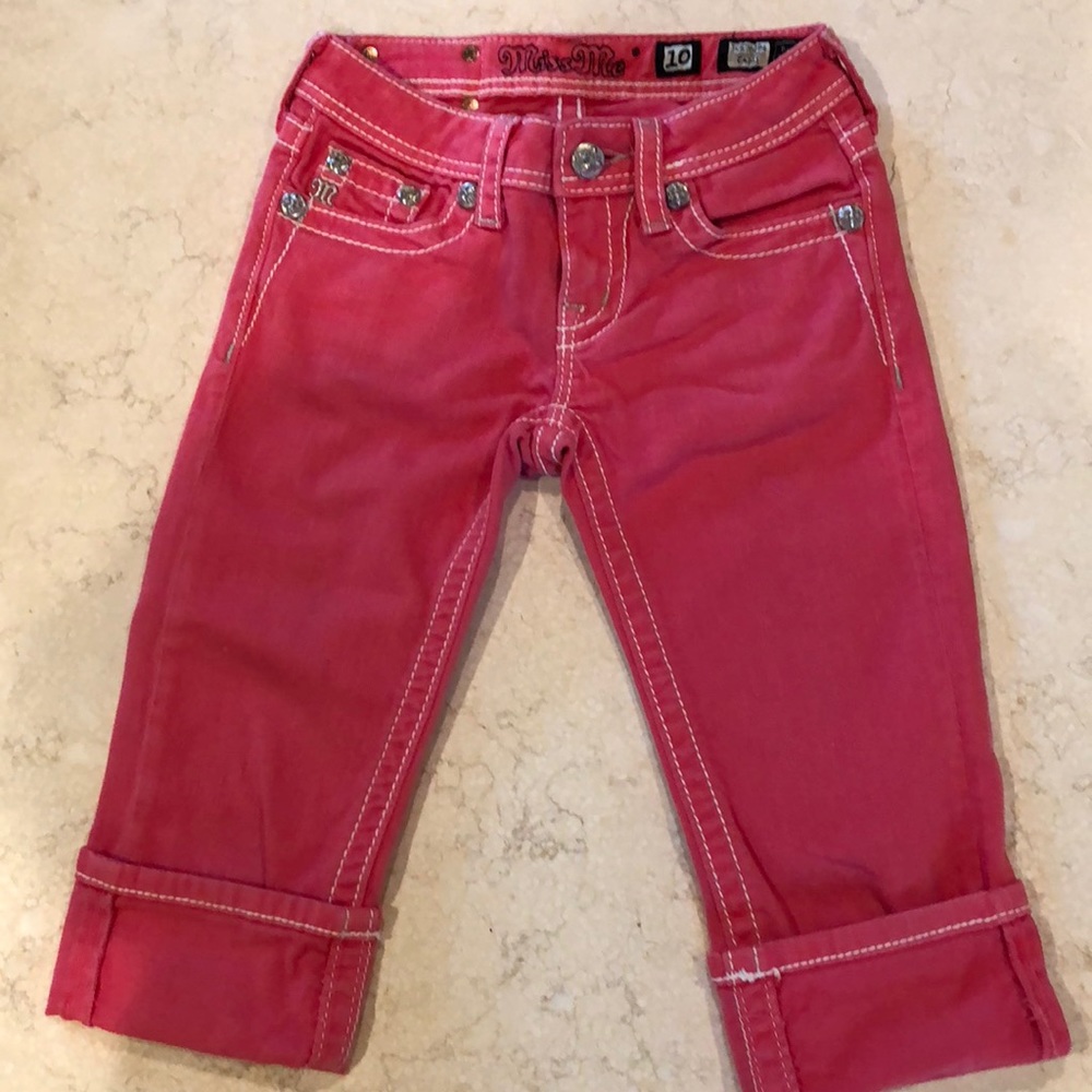 Girls Miss Me Embellished Capris